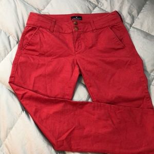Red Khaki Pants - American Eagle
